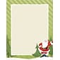 Masterpiece Studios Great Papers! Jolly Santa Claus Stationery, Green Stationery with Santa Claus Design, 8 1/2" x 11", 80/Pk