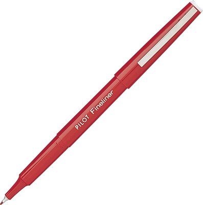 Pilot Fineliner Marker Pen, Fine Point, Red Ink (11015)