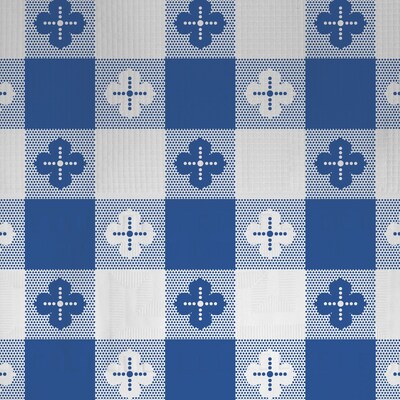 Hoffmaster Poly Tablecover, Navy Gingham, 25/Carton (220671)