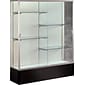 Waddell Spirit Series Display Case, 4-Shelf, Black, 72"H x 48"W x 16"D