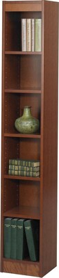 Safco Baby 6-Shelf 72H Wood Bookcase, Cherry (1511CYC)