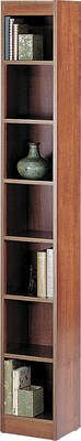 Safco Baby 7-Shelf 84H Wood Bookcase, Cherry (1514CYC)