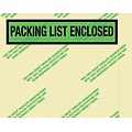Staples Environmental Packing List Enclosed Envelopes, 7 x 5 1/2, Panel Face, 500/Case (PQGREEN195)