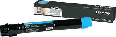 Lexmark X950X2CG Cyan Toner Cartridge, Extra High Yield