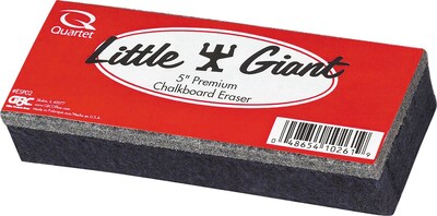 Quartet® Premium Felt Chalk Eraser, Heavy Use, 5 x 2 x 1 1/4, 12/Ct