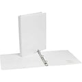 Simply .5-inch Round 3-Ring View Binder, White (21682)