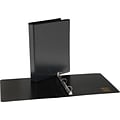 Simply .5-inch Round 3-Ring View Binder, Black (21683)