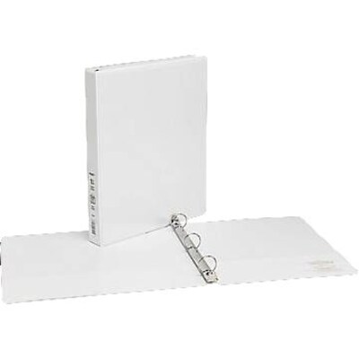 1 Simply™ View Binders with Round Rings, White
