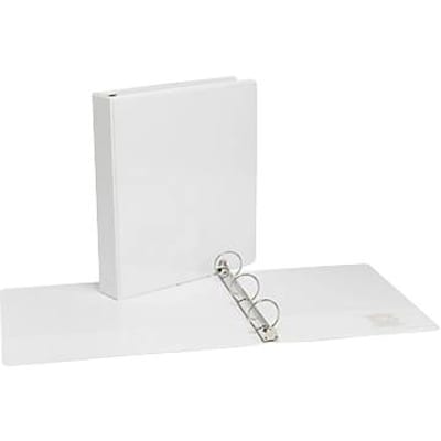 1-1/2  Simply™ View Binders with Round Rings, White, 12/Pack