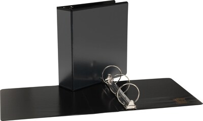 3  Simply™ View Binder with Round Rings, Black, 6/Pack