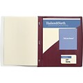 GBC Frosted Front Tall Pocket Report Covers, Burgundy, 8 1/2 x 11, 5/Pk