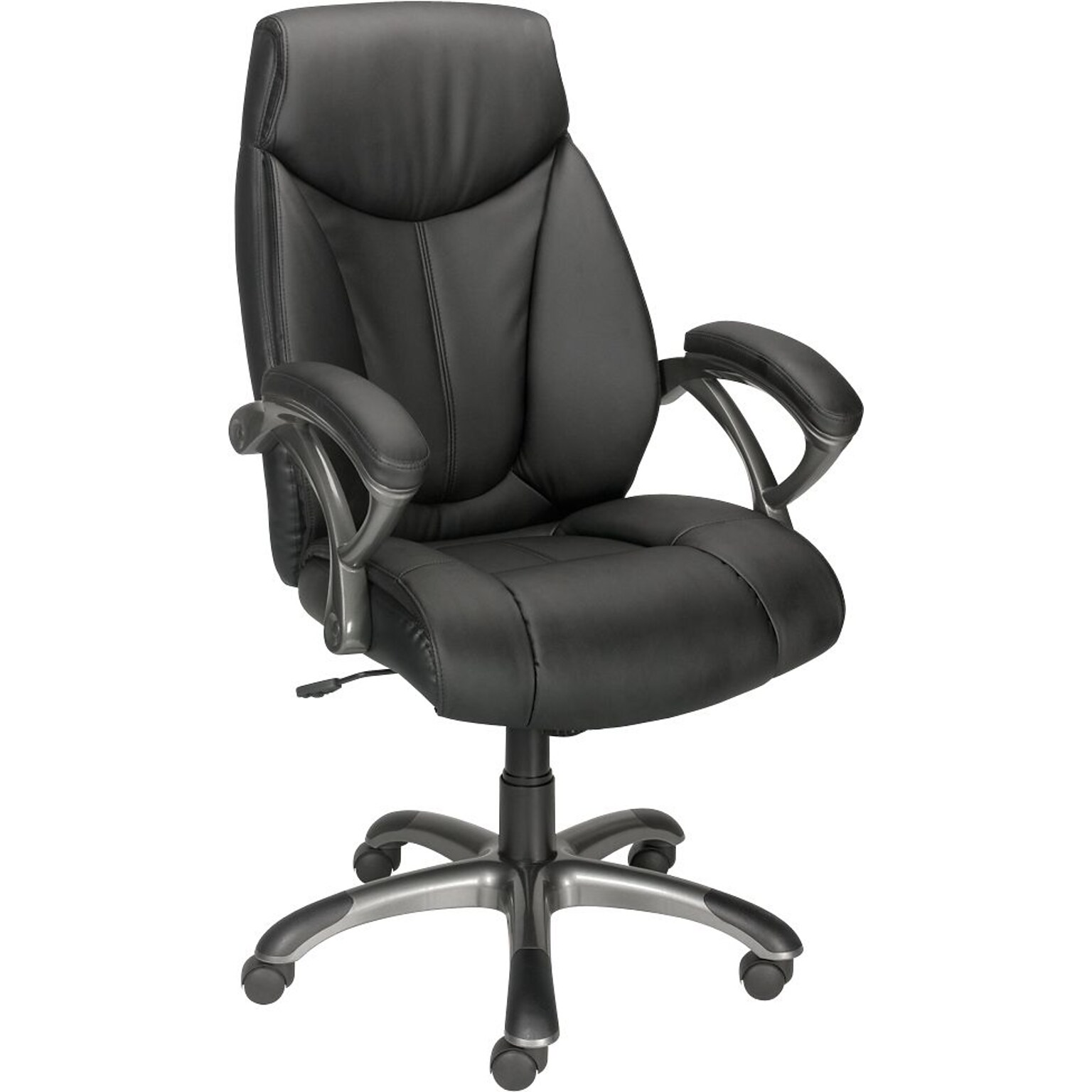 Workplace2.0™ Ramsey Ergonomic Bonded Leather Swivel Manager Chair, Black (ST62216)
