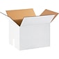 15" x 12" x 10" Shipping Boxes, 32 ECT, White, 25/Bundle (151210W)