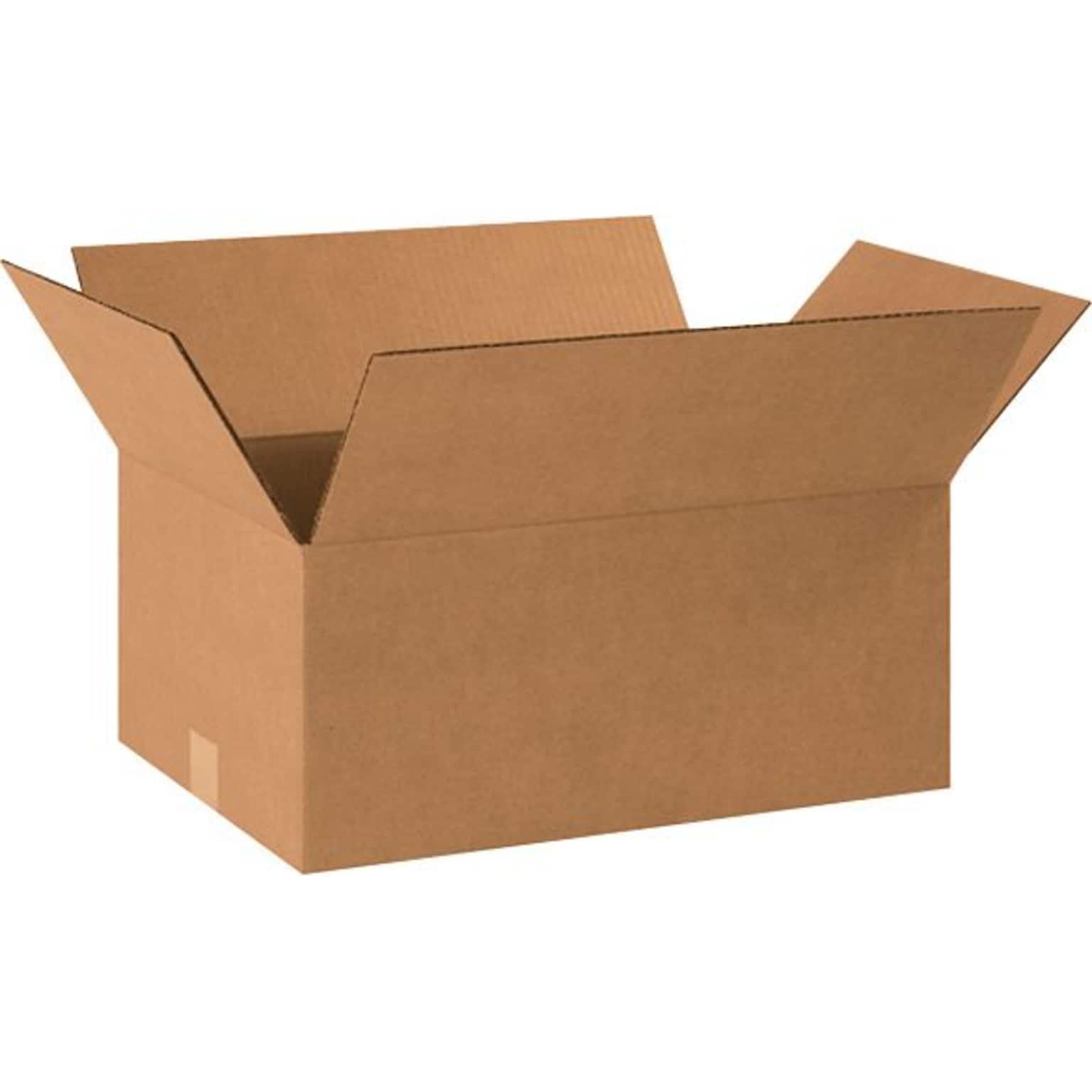 18.5 x 12.5 x 8 Shipping Boxes, 32 ECT, Brown, 25/Bundle (18128R)