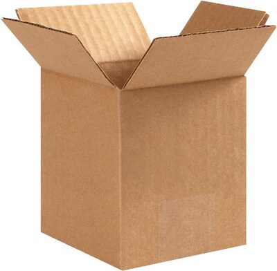 Coastwide Professional™ 4 x 4 x 6, 32 ECT, Shipping Boxes, 25/Bundle (CW57248)