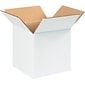 5" x 5" x 5" Shipping Boxes, 32 ECT, White, 25/Bundle (555W)