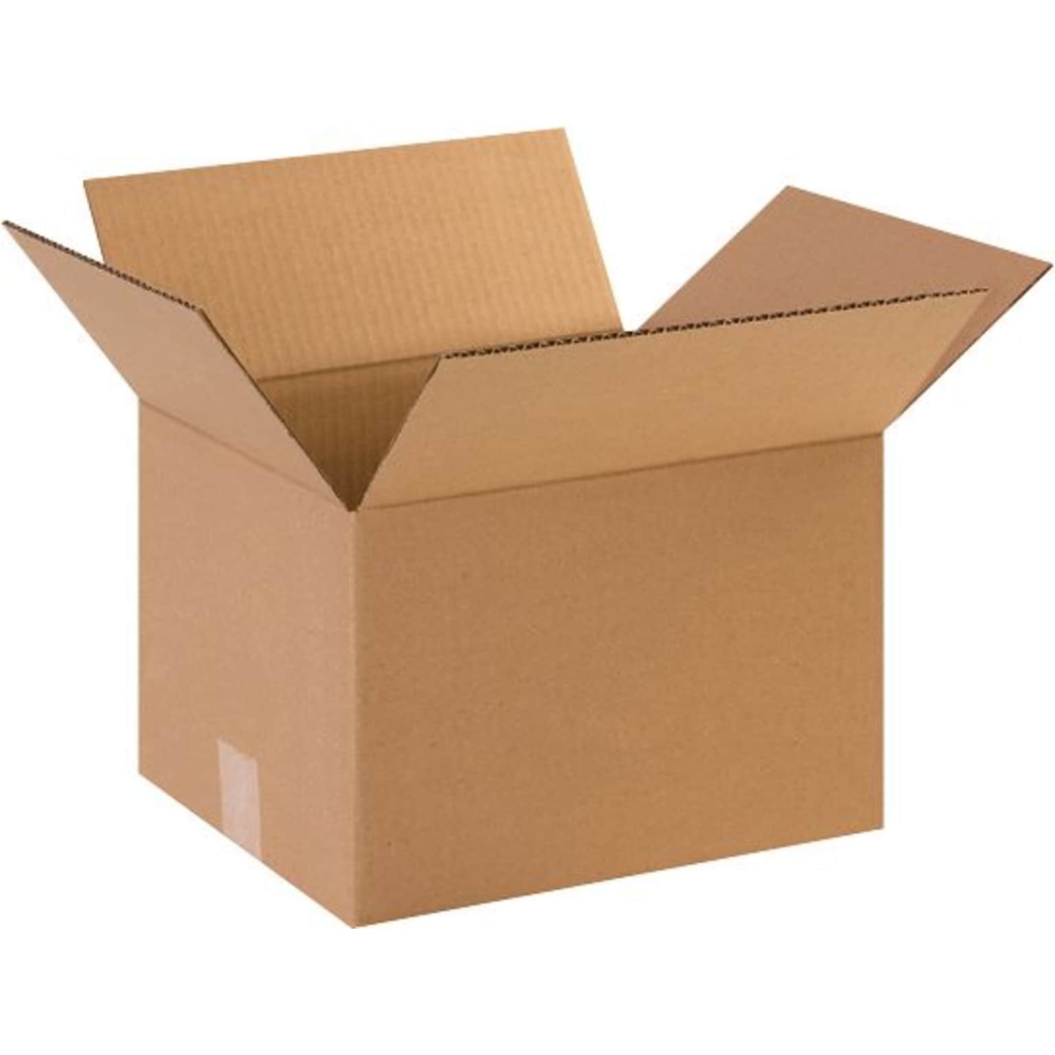 12 x 10 x 8 Shipping Boxes, Brown, 25/Bundle (HD12108)