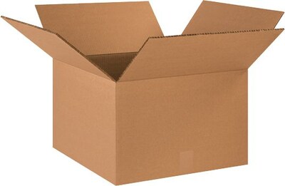 18 x 18 x 12 Shipping Boxes, 48 ECT Double Wall, Brown, 15/Bundle (BS181812HDDW)