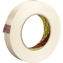 3M Strapping Tape, 6.6 Mil, 1 x 60 yds., Clear, 6/Case (T9158986PK)