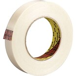 3M 898 Strapping Tape, 6.6 Mil, 1/2 x 60 yds., Clear, 12/case (T91389812PK)