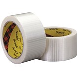3M 8959 Bi-Directional Strapping Tape, 5.7 Mil, 2 x 55 yds., Clear, 3/Case (T91789593PK)