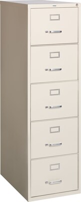 Quill Brand® 5 File Drawers Vertical File Cabinet, Locking, Putty/Beige, Legal, 26.5D (21919D)