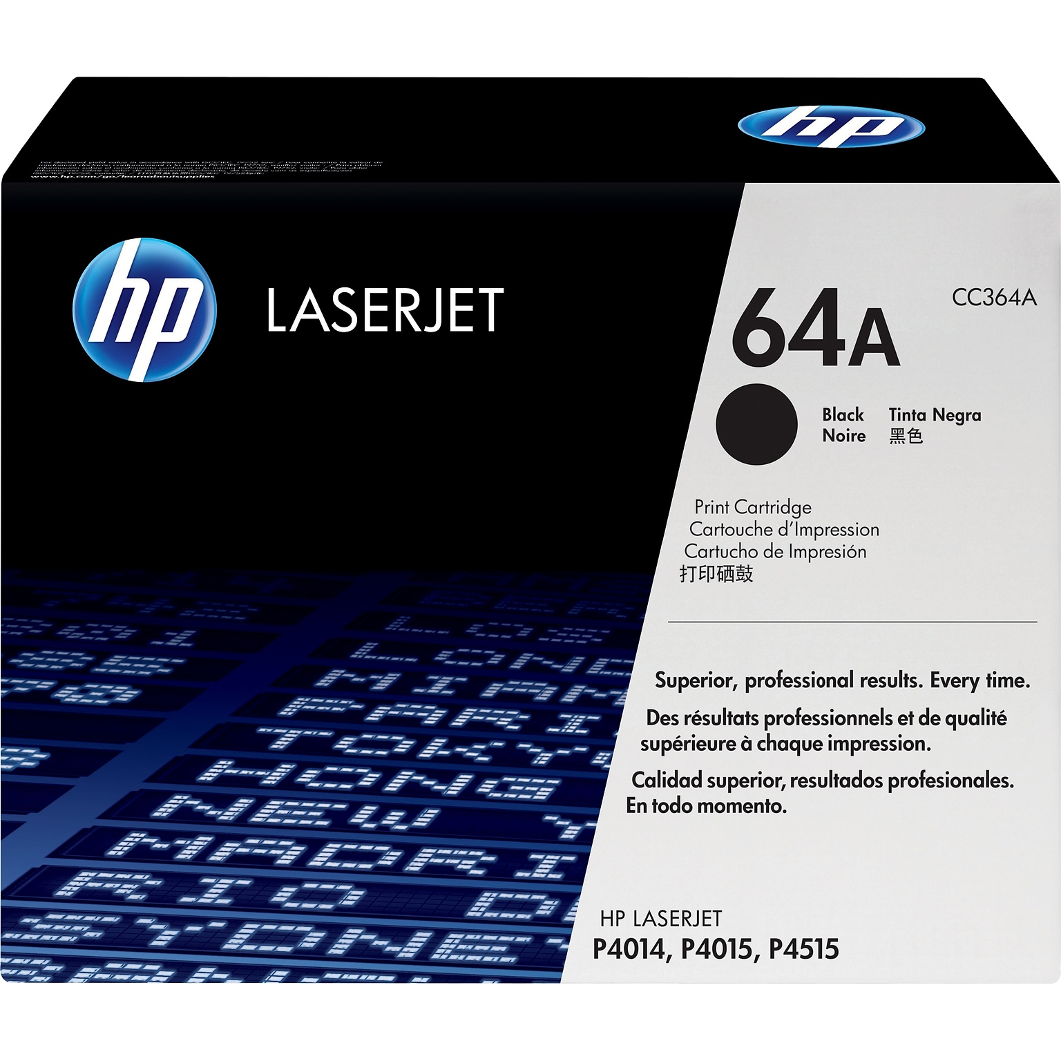 HP 64A Black Standard Yield Toner Cartridge   (CC364A)