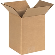 6 x 6 x 8 Shipping Boxes, 32 ECT, Brown, 25/Bundle (668)