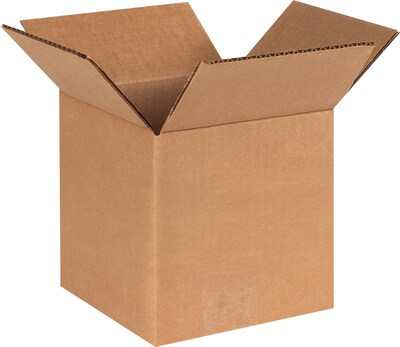 6 x 6 x 6 Shipping Boxes, Brown, 25/Bundle (HD666)