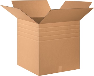 24 x 24 x 24 Multi-Depth Shipping Boxes, 32 ECT, Brown, 10/Bundle (BS242424MD)