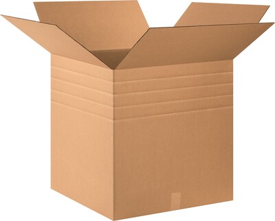 24 x 24 x 24 Multi-Depth Shipping Boxes, 32 ECT, Brown, 10/Bundle (MD242424)