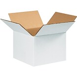 8 x 8 x 6 Shipping Boxes, 32 ECT, White, 25/Bundle (886W)