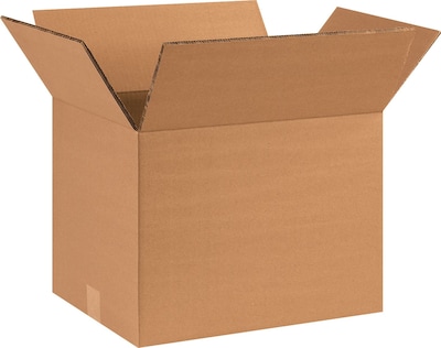 16 x 12 x 12 Shipping Boxes, Brown, 15/Bundle