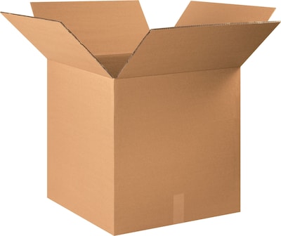 SI Products 22 x 22 x 22 Heavy-Duty Double Wall Boxes, 48 ECT, Kraft, 15/Bundle (BS222222HDDW)