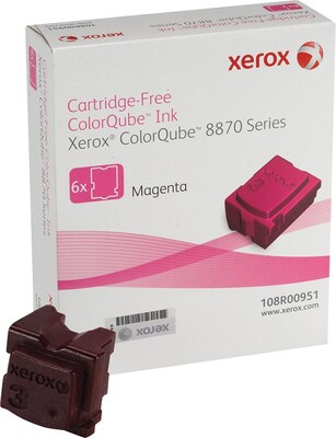 Xerox 108R00951 Magenta Standard Yield Ink Cartridge, Prints Up to 17,300 Pages, 6/Pack