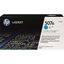 HP 507A Cyan Standard Yield Toner Cartridge   (CE401A)