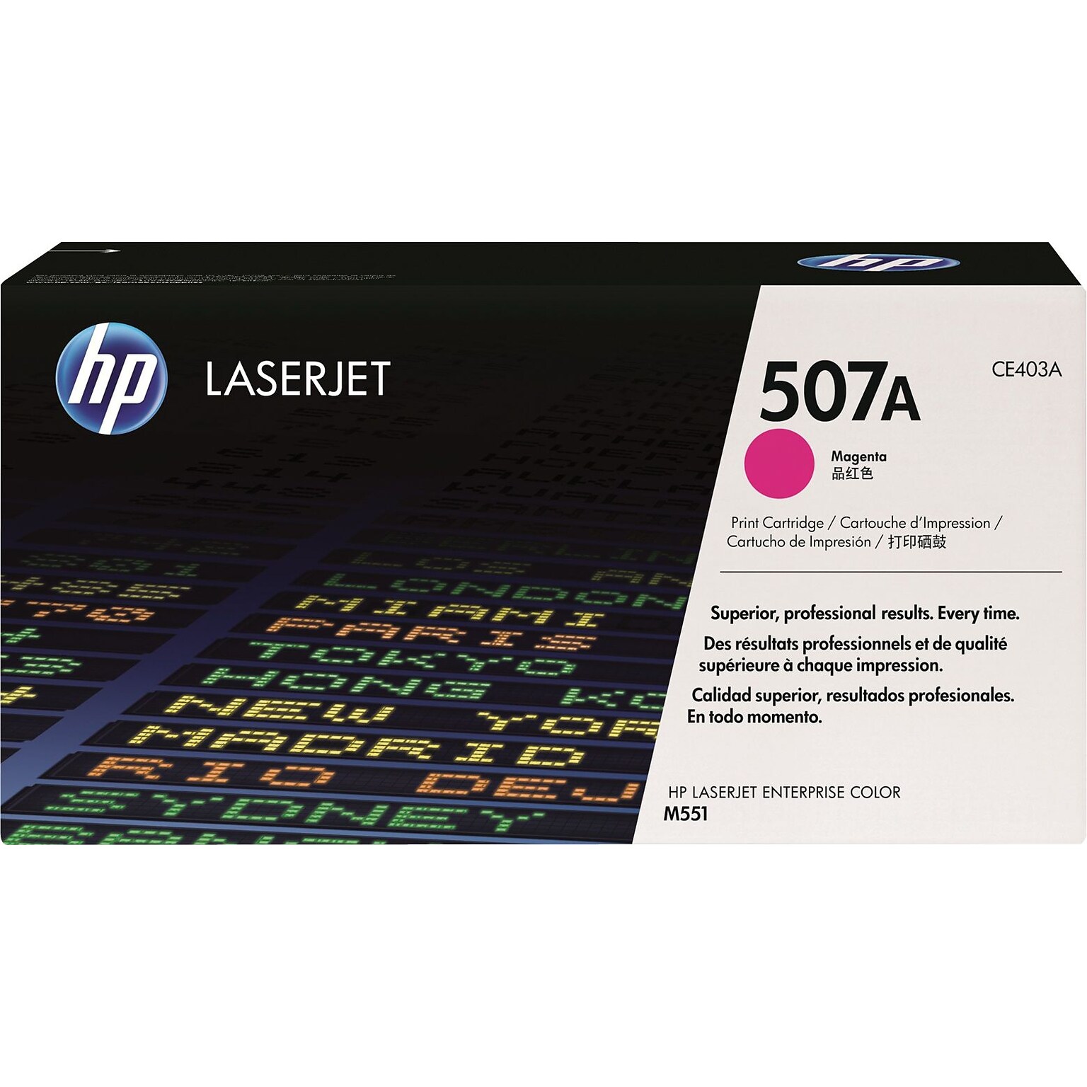 HP 507A Magenta Standard Yield Toner Cartridge   (CE403A)