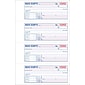 Adams 3-Part Carbonless Receipt Book, 10.88" x 7.63", 100 Sets/Book (TC1182)