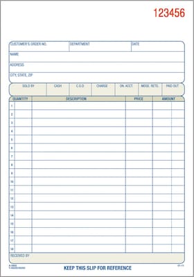 Adams 2-Part Carbonless Work Orders, 5.5625 x 8.4375, 10 Sets/Book, /Box (DC5805-10)