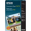 Epson® Photo-Quality Matte Inkjet Paper, 14.9 mil, 13 x 19, 100 Sheets/Pk (S041069)