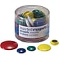 OIC Magnets For Metal Presentation Board/File Cabinets, Assorted Colors, 30/Pk