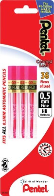 Pentel Lead Refill, 0.5mm, 12/Leads, 3/Pack (PPR5BP3-K6)