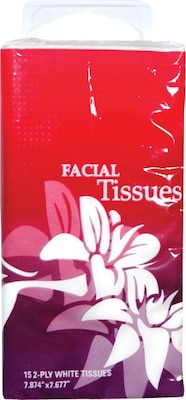 CV Travel Size Facial Tissue, 6 Packs