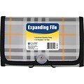 C-Line® Expanding File with 1-1/2 Expansion, Clear, Plaid