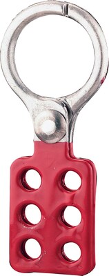 American Lock® Lock-Out Hasps, Aluminum, Red