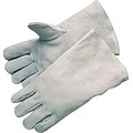Anchor Leather Economy Welding Gloves, Gauntlet Cuff, Grey, Large, 12 Pairs (2300)
