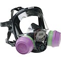 North Safety Full Facepiece Respirator, Hard-Coated Polycarbonate, Regular