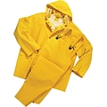 Anchor Brand Rainsuits, PVC/Polyester, 4XL Size, Front Closure, Yellow