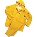 Anchor Brand Rainsuits, PVC/Polyester, L Size, Front Closure, Yellow