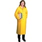 Anchor Brand Raincoats, PVC/Polyester, 3XL Size, Snap Front Closure, Yellow